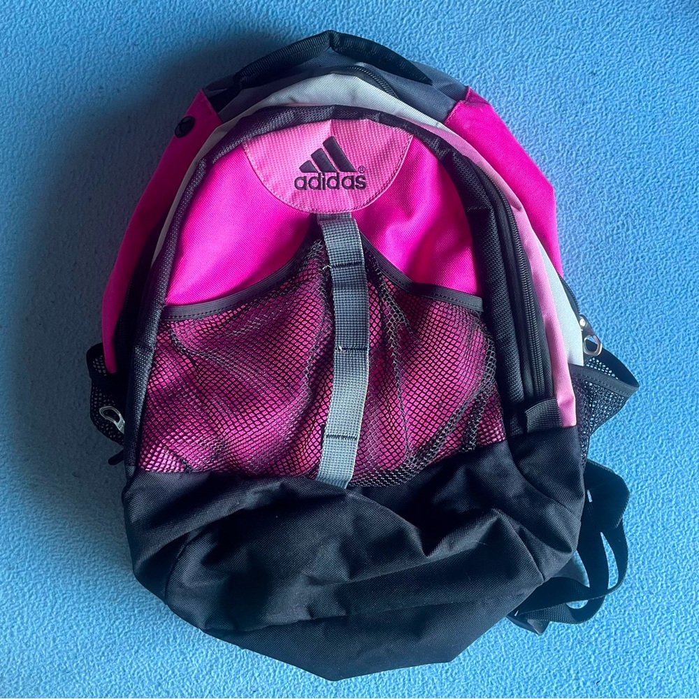 Large adidas backpack with multiple storage pockets space for laptop and pencils